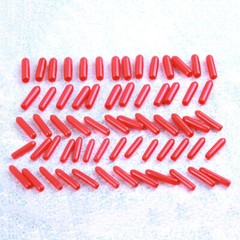 PVC Vinyl Rubber Round End Cap Thread Cover Rod Bar Screws Plastic Tube Protect