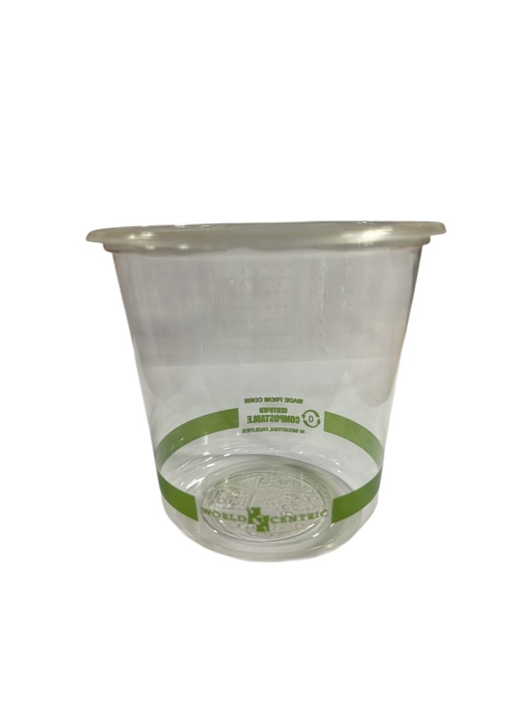 WORLD CENTRIC DC-CS-24 24oz round deli container case/500ct