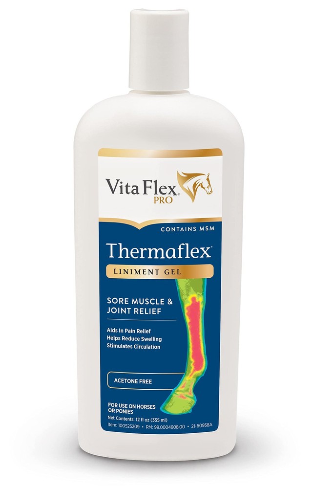 Vita Flex Thermaflex Liniment Gel for Sore Muscles and Joint Relief in Horses…