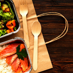 100 Organic Wooden Spoons 16cm | Disposable Cutlery for Party & Catering | Compostable