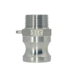3/4″ 0.75 in Type F Camlock Male Adapter to Male NPT Stainless Steel Fitting