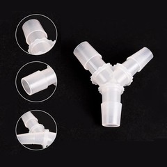 Quickun 3/8″ Hose Barb Fitting Y Shaped Adapter Pack of 4