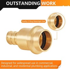 1/2″ PRESS X 1/2″ PEX Copper Press Fitting Adapter, 10-Pack
