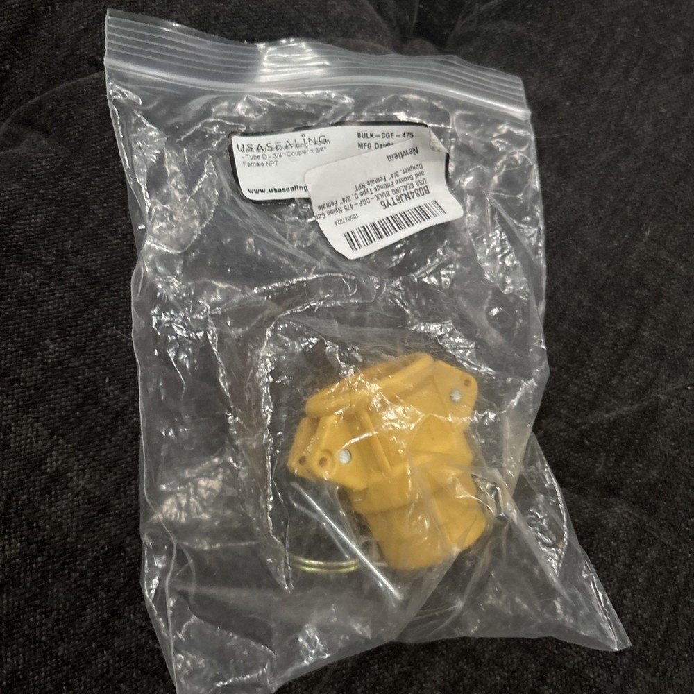 USA sealing bulk-CGF-475 nylon groove fitting type D 3/4’’ female coupler