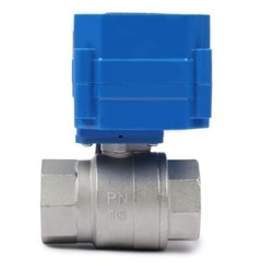 U.S. Solid 1 inch Motorized Ball Valve with US Plug Stainless Steel 110V AC