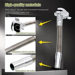 RYANSTAR RACING Jerry Can Spout LongNose Flexible Can Steel Pipe Oil Pourer