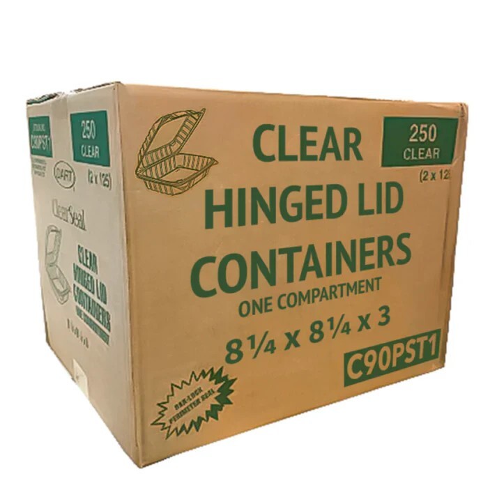 Wholesale DART Clear 8″ Seal Hinged-Lid Plastic Containers For Food 250 / Case