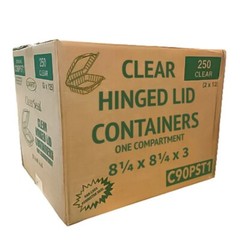 Wholesale DART Clear 8″ Seal Hinged-Lid Plastic Containers For Food 250 / Case