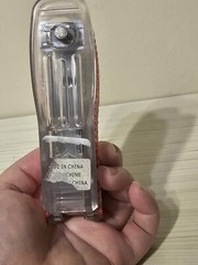 Avon Pink & Silver Shiny Girly Bejeweled Small Stapler Office Supply- Used