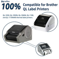 40Rolls DK-1247 4.07″ x 6.4″ Shipping Label 180 Labels/Roll Use with Brother QL