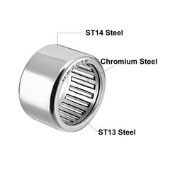 HK2016 Drawn Cup Needle Roller Bearings 20mm Bore Dia 26mm OD 16mm Width 5pcs