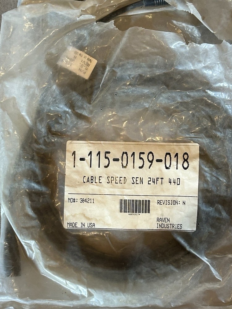 Raven Cable Speed Sensor 24ft 440 Model 1-115-0159-018 MPN 1-115-0159-018