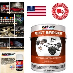 Rust Resistant Coating 1 Gallon Flat Black for Indoor and Exterior Application