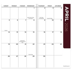2026–2027 Pocket Planner Beaches Small Monthly Calendar 3.5×6.5 Inch