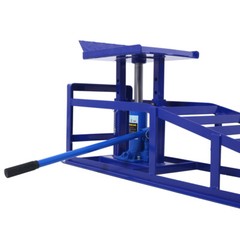 Auto Car Truck Service Ramps Lifts, Garage Car Lift Hydraulic Ramps Blue 5 Ton