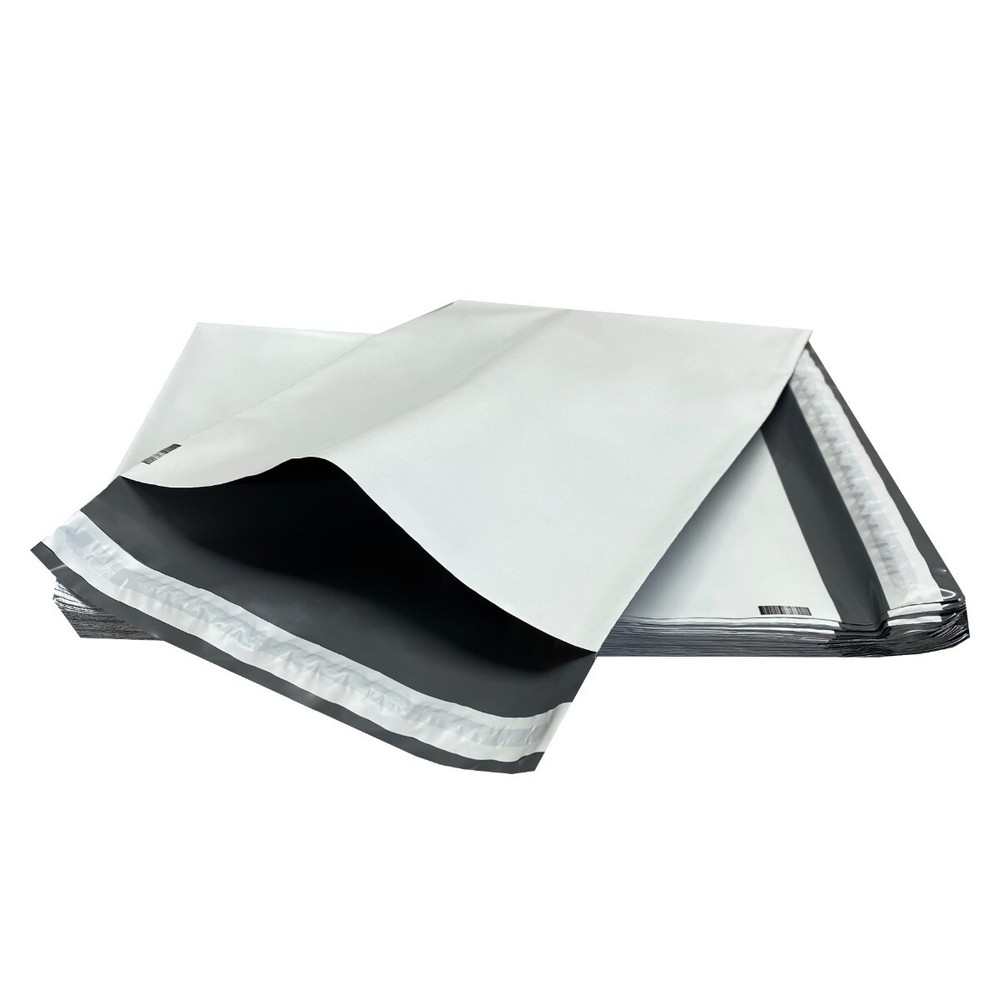 UOFFICE 100 Poly Mailers Bags 9×12″ – #2 Pouches Envelopes White Self-Sealing