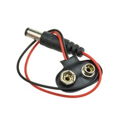 2PCS T type 9V DC Battery Power Cable Barrel Jack Connector for Arduino DIY