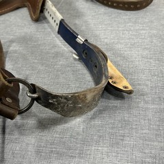 Klein Tools 8210 Left & Right Tree Pole Climbing Spikes Gaffs Adjustable Leather