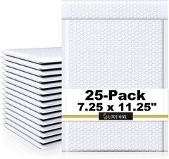 NEW 7.25 x 11.25″ White #1 Padded BUBBLE MAILERS Self-Seal Shipping Envelope dvd