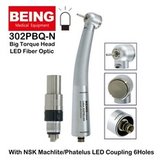 BEING Dental LED Fiber Optic High Speed Turbine Handpiece 302P 303P Fit KAVO NSK