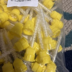 Dental Mixing Tips for Impression Material, C&B, Cements 4.5mm yellow 50/Pack