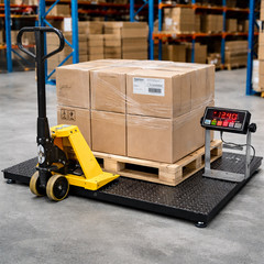 Heavy Duty Floor Scale Pallet Warehouse Industrial 10000lb 1lb 2’x2′ (24″ X 24″)
