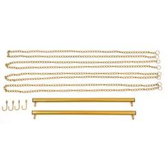 Retail Clothes Display Rack Clothing Hanging Rack Garment Rack Adjustable Gold