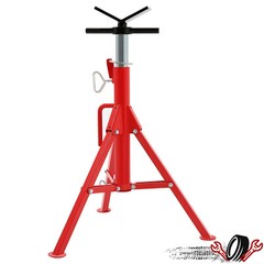 2500Lb Steel V-Head Pipe Stand Folding Tripod Pipe Jack Stand Height Pipe