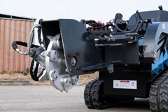 TYPHON STOMP X1300 & STOMP 509 Swing Stump Grinder Mini Skid Steer Attachment