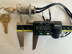 Electric 2 Positions ON OFF Metal Key lock Switch with Keys 2 pieces Made in USA