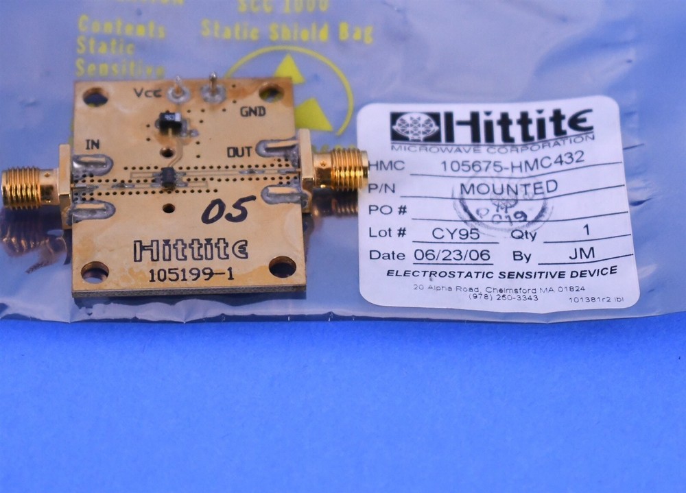 Hittite Microwave 105675-HMC432 SMT GaAs HBT MMIC DC-8 GHz Static Divider