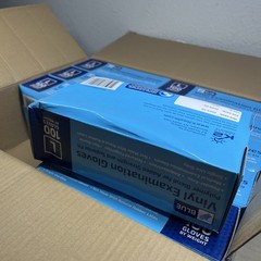 Nitrile-Vinyl Blend Gloves Disposable Latex Free Multipurpose Blue Large-1000