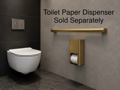 Bradley Restroom Toilet Grab Bar Oval 36” Brushed Brass 8B1-0013600-BR