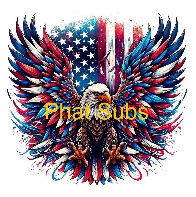 Sublimation Print American Eagle Wings Ready To Press Heat Transfer