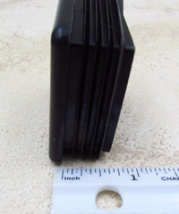 QTY 4 Black 2″ Inch, 10-14 Gauge Square Tube End Cap Plastic Insert Plugs