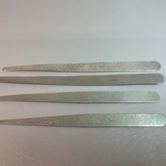 RUGGLES-REDMOND SPATULAS (4) 8963, 8964, 8979, 8999. EIGHT IN. LONG. (C201).