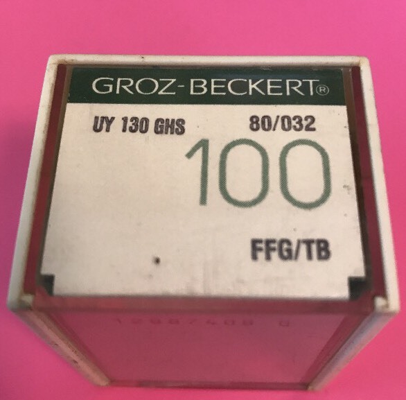 BOX OF 100 GROZ-BECKERT INDUSTRIAL SEWING NEEDLES 130GHS 80/032 -FREE SHIPPING-