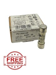 10X Eaton Bussmann PV-20A10F 20 AMP Solar Fuse Box Of 10 NEW Free Shipping