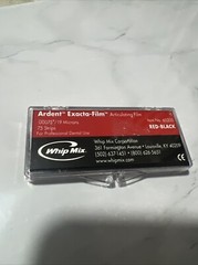 Whip Mix Ardent Exact Film RED/RED or BLACK/BLACK 75 strips (19 microns)