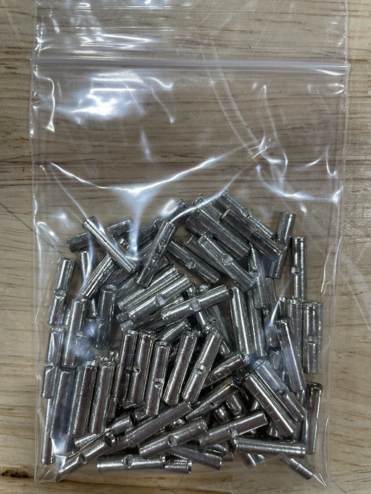 3M M18BCK Scotchlok Butt Connector, Non-Insulated Seamless, 22-18 AWG, Pack/100