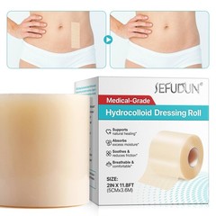 Medical Grade Hydrocolloid Roll (2in x 12ft) – 2in*12ft, Clear