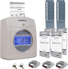 Upunch HN4500 Advanced Calculating Time Clock Bundle for Small Business: Complet