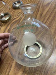 Lot Of 3 1000ml 500ml 200ml Heavy Walled Round Bottom Flasks Chemglass