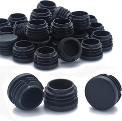 Plastic Plugs Furnigear Tubing End Caps Chair End Caps 1″ outside Bottom round T
