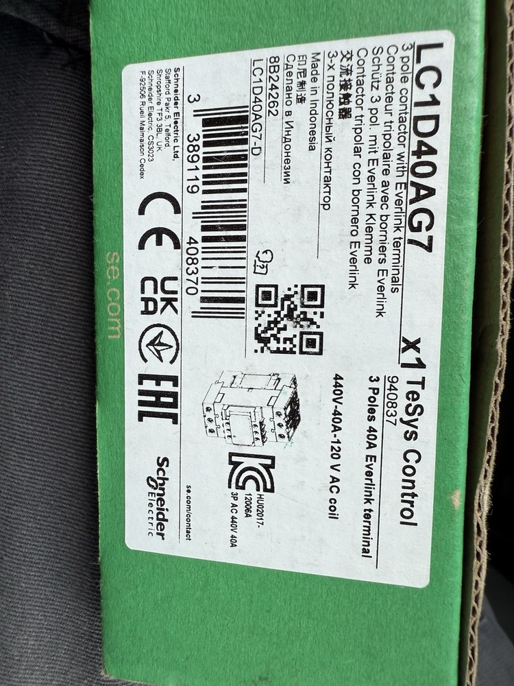 LC1D40AG7 – Square D – Magnetic Contactor