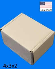 4x3x2 White Corrugated Cardboard Shipping boxes set of 30pcs