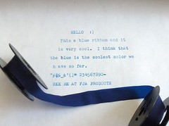 New Royal Portable Typewriter Ribbon Ink – Blue and Green Ribbon Pack