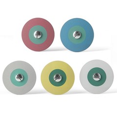 Dental Lab Ceramic Diamond Polisher Rubber Porcelain Wheel Discs Burs HP 2.35mm