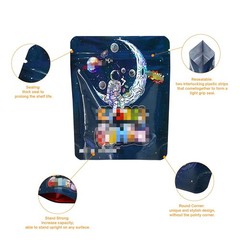 25 Sets 3.5g Smell Proof Resealable Zip Seal Mylar Foil Pouch Bags For Candy
