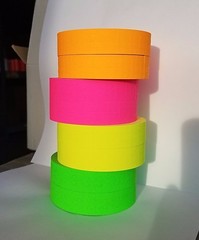 Monarch 1136 price gun Pink Green Orange Yellow Fluorescent 2 Rolls Each w Ink